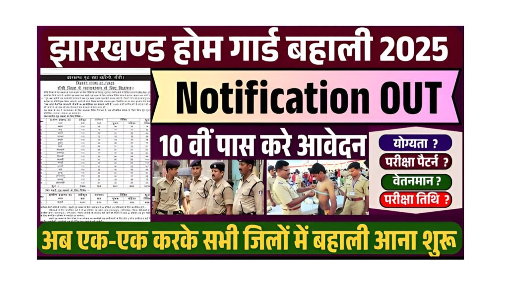 Jharkhand Home Guard Vacancy 2025